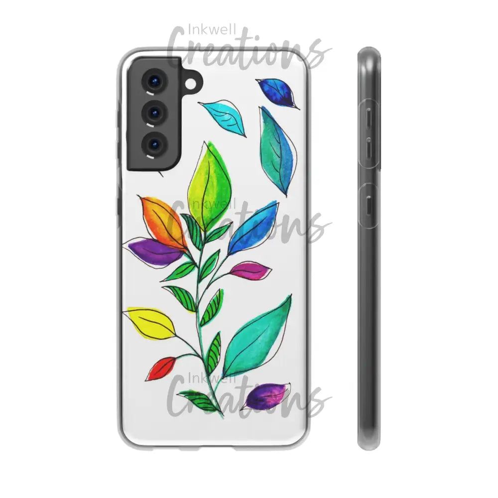 Watercolour Leaves - Flexi Case Phone