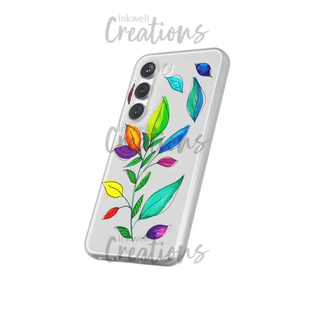 Watercolour Leaves - Flexi Case Phone
