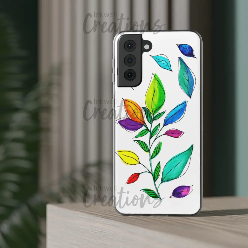 Watercolour Leaves - Flexi Case Phone