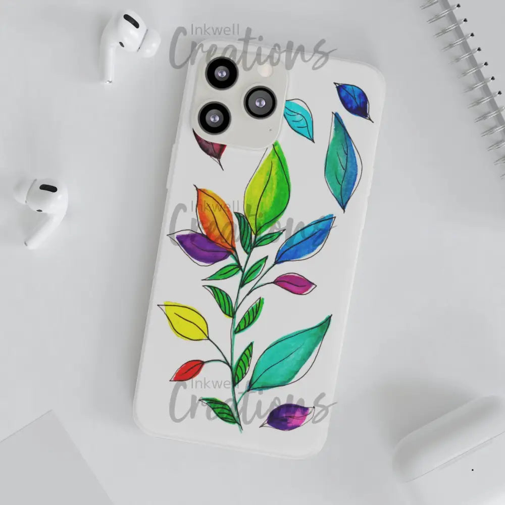 Watercolour Leaves - Flexi Case Phone