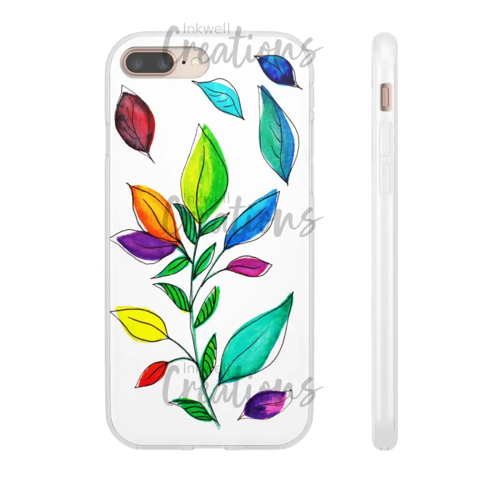 Watercolour Leaves - Flexi Case Phone