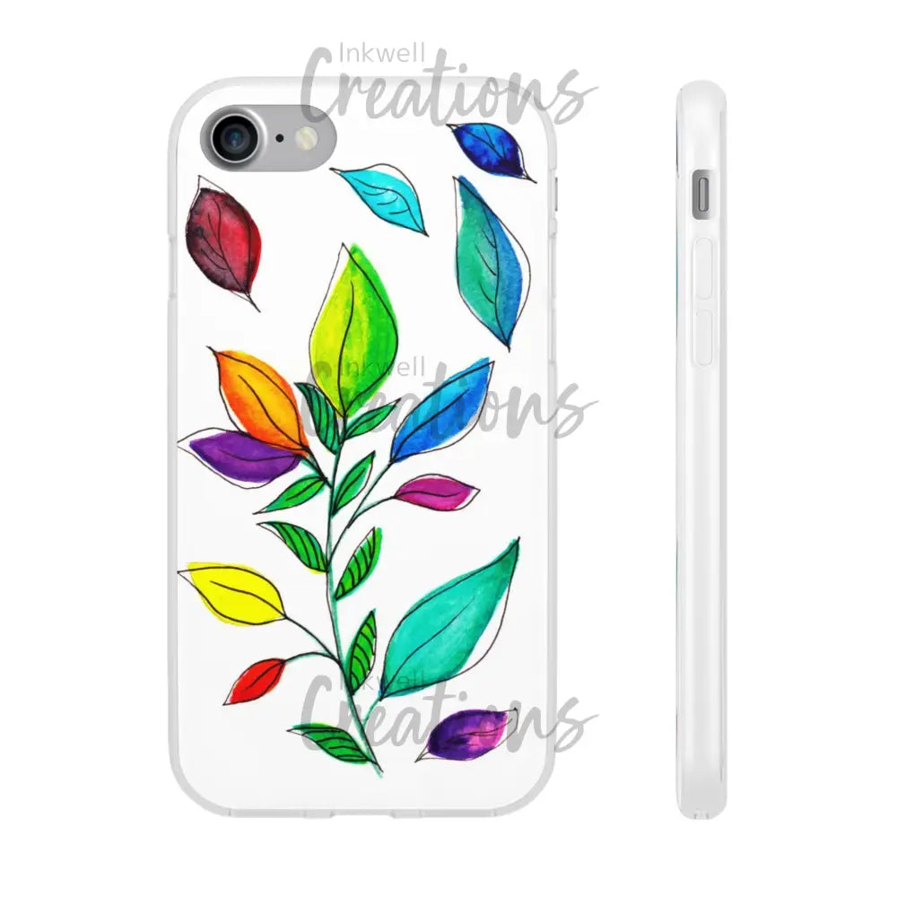 Watercolour Leaves - Flexi Case Phone
