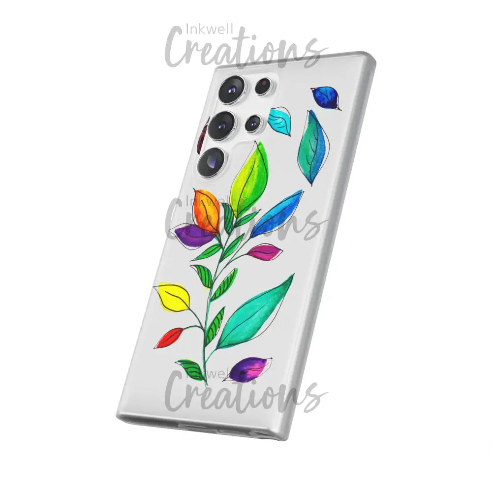Watercolour Leaves - Flexi Case Phone