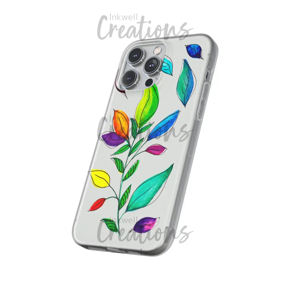 Watercolour Leaves - Flexi Case Phone