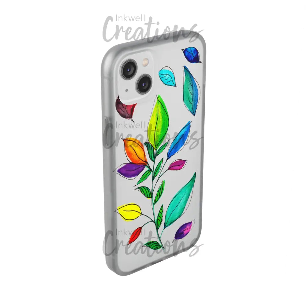 Watercolour Leaves - Flexi Case Phone