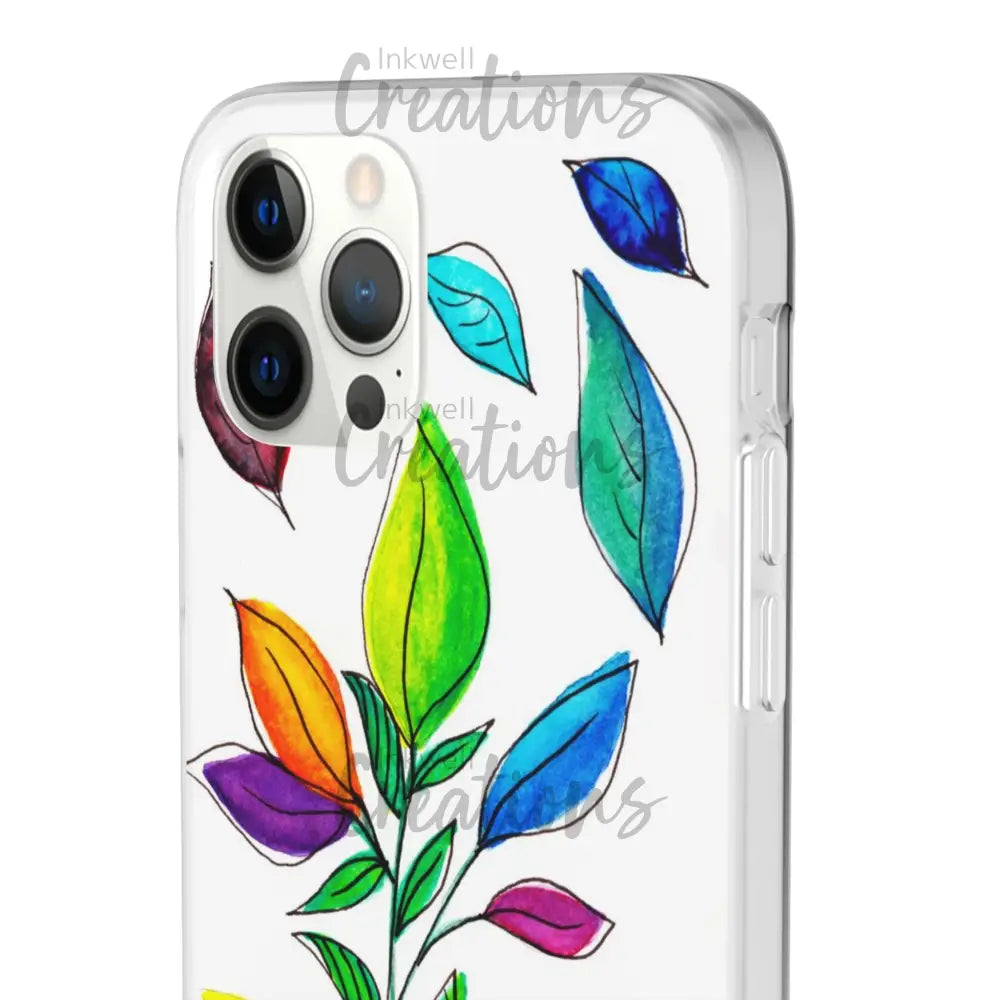 Watercolour Leaves - Flexi Case Phone