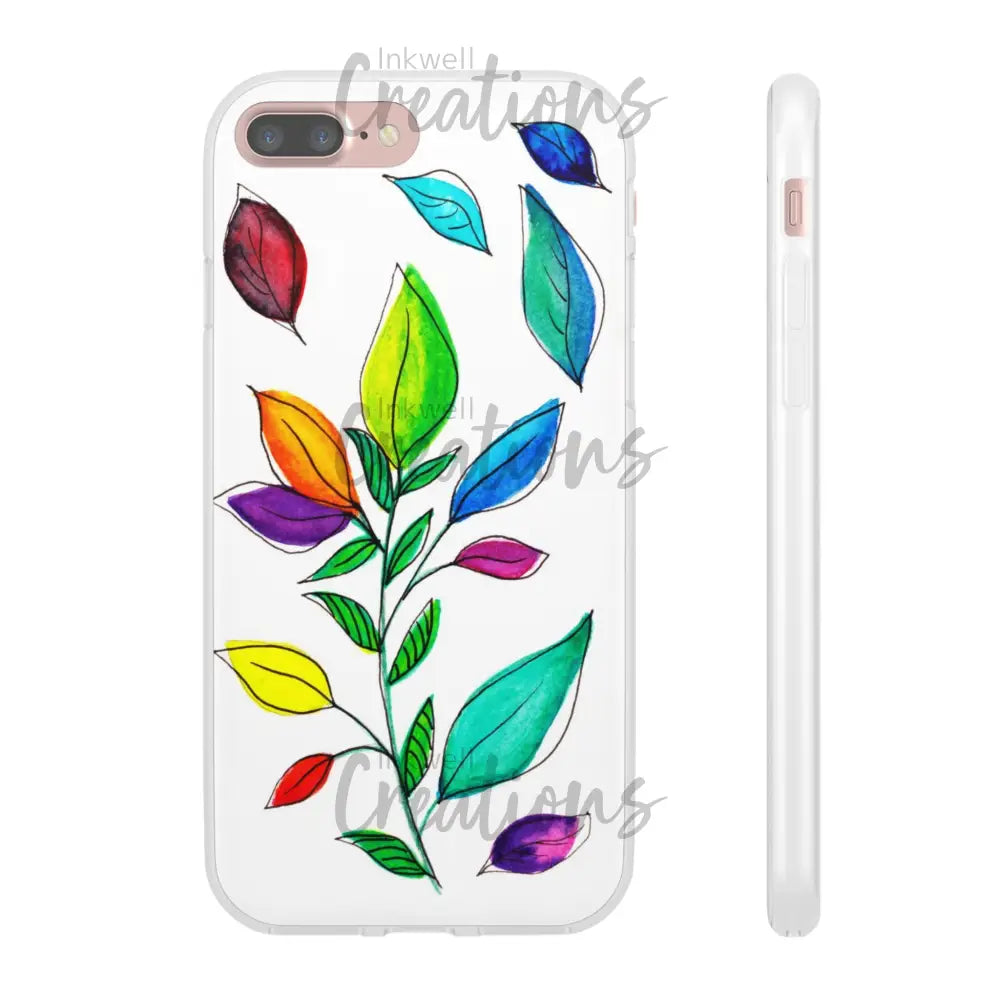 Watercolour Leaves - Flexi Case Phone