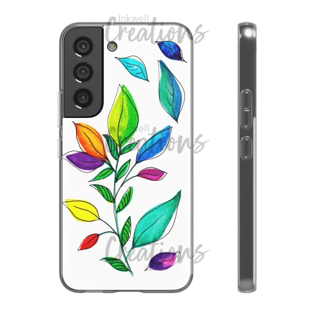Watercolour Leaves - Flexi Case Phone