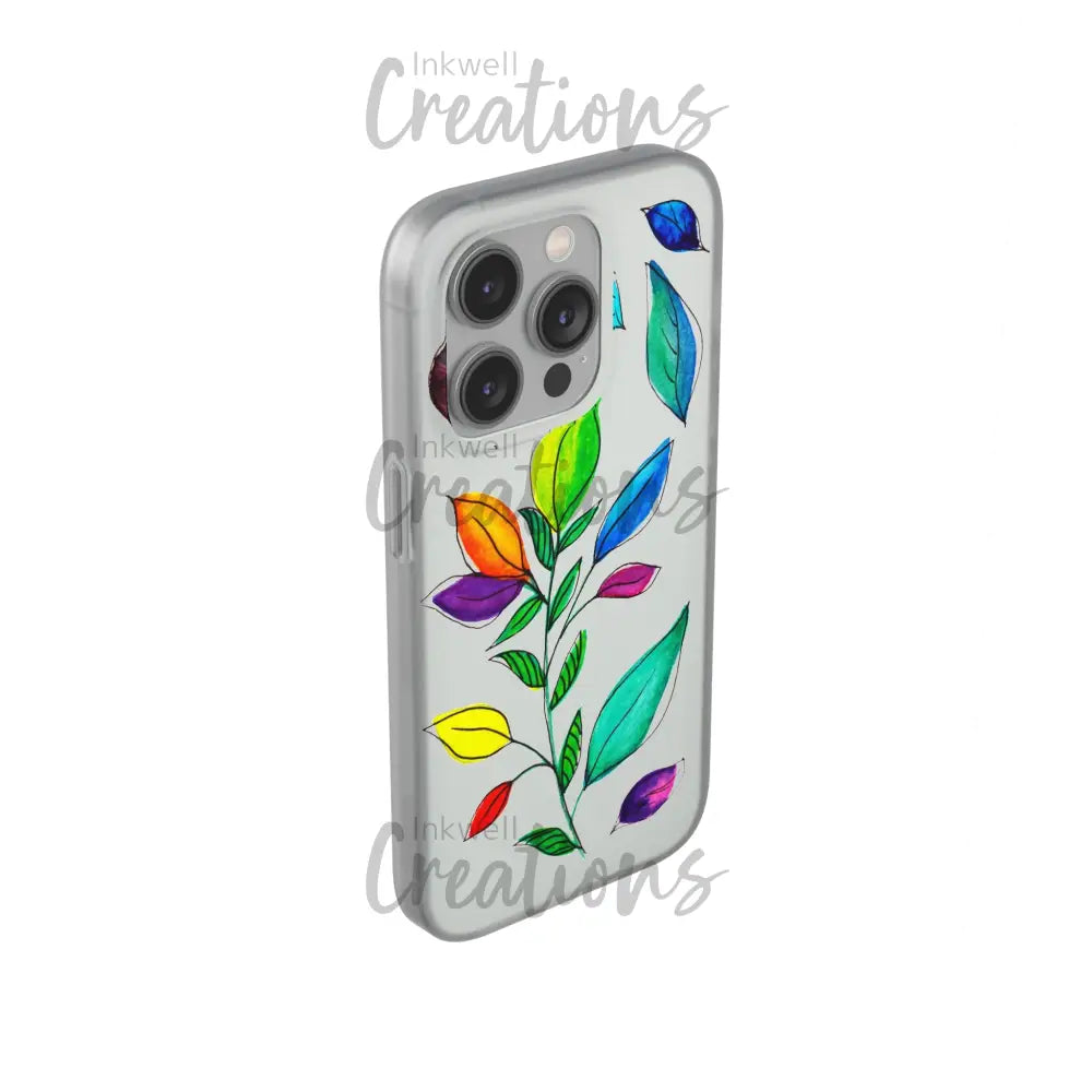 Watercolour Leaves - Flexi Case Phone