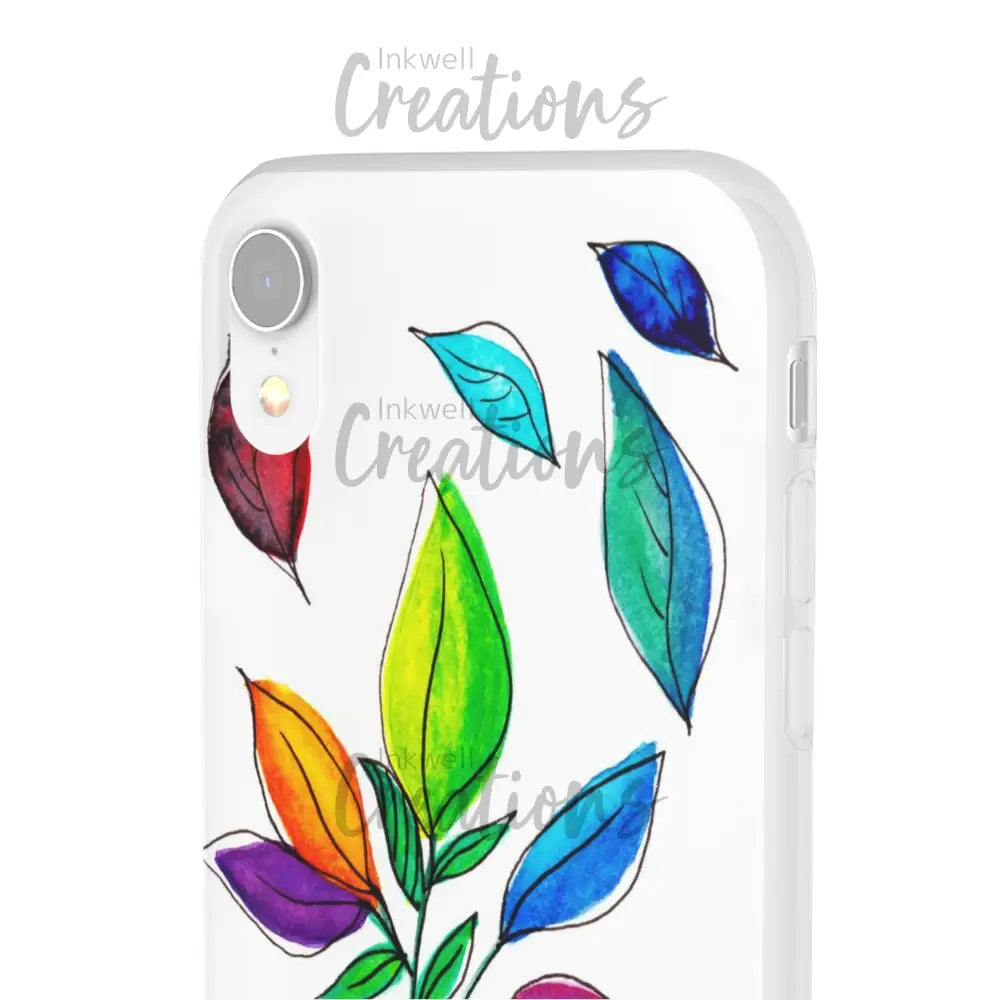Watercolour Leaves - Flexi Case Phone