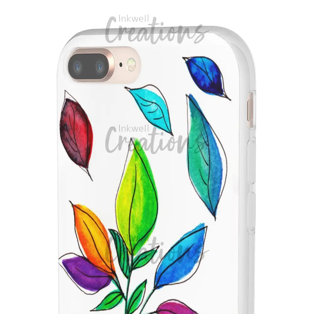 Watercolour Leaves - Flexi Case Phone