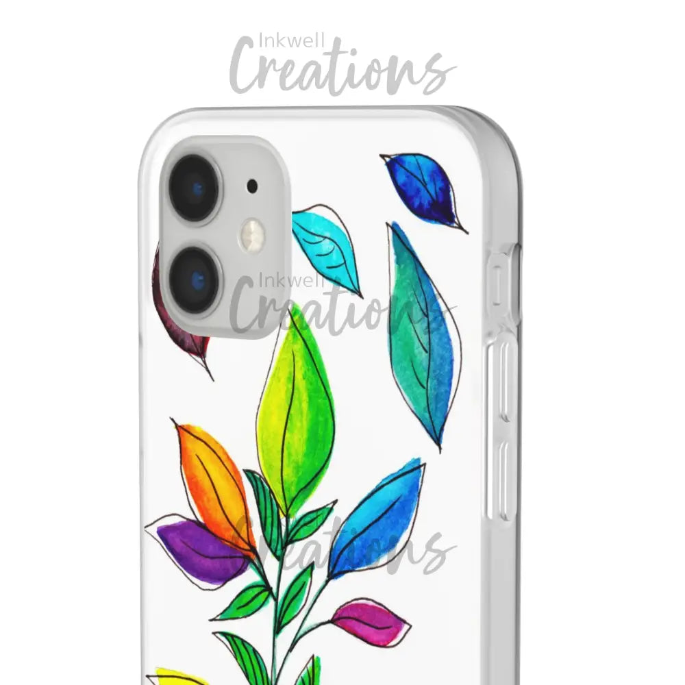 Watercolour Leaves - Flexi Case Phone