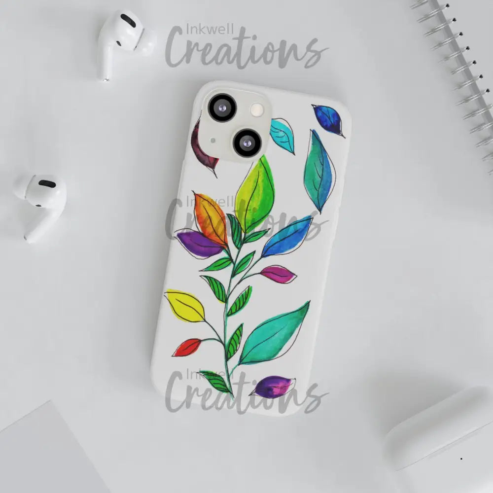 Watercolour Leaves - Flexi Case Phone