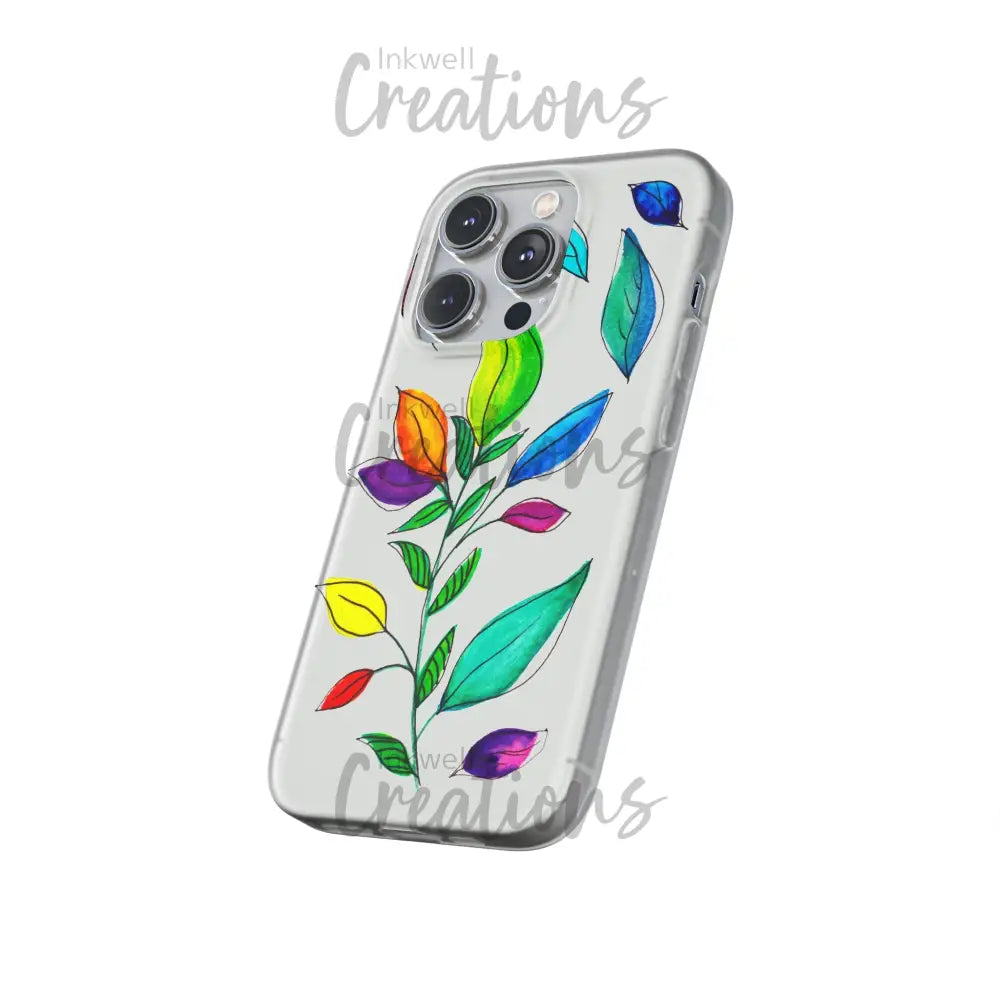 Watercolour Leaves - Flexi Case Phone