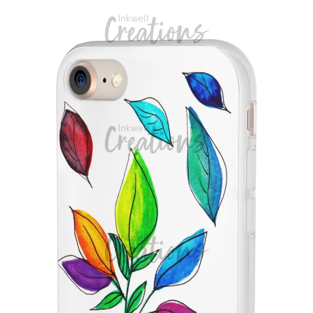 Watercolour Leaves - Flexi Case Phone
