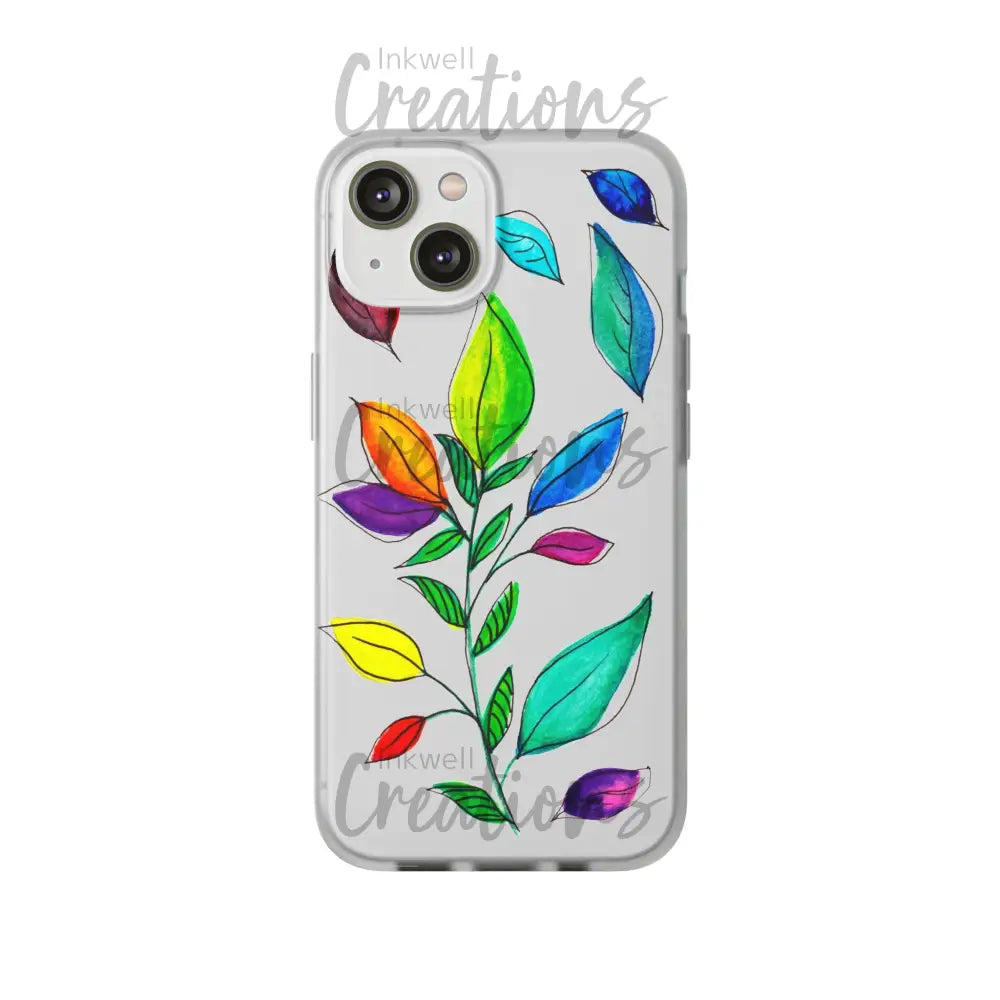 Watercolour Leaves - Flexi Case Phone