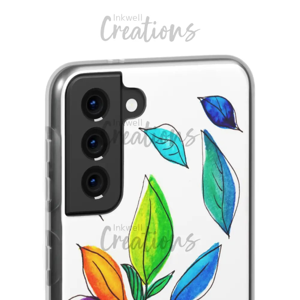 Watercolour Leaves - Flexi Case Phone