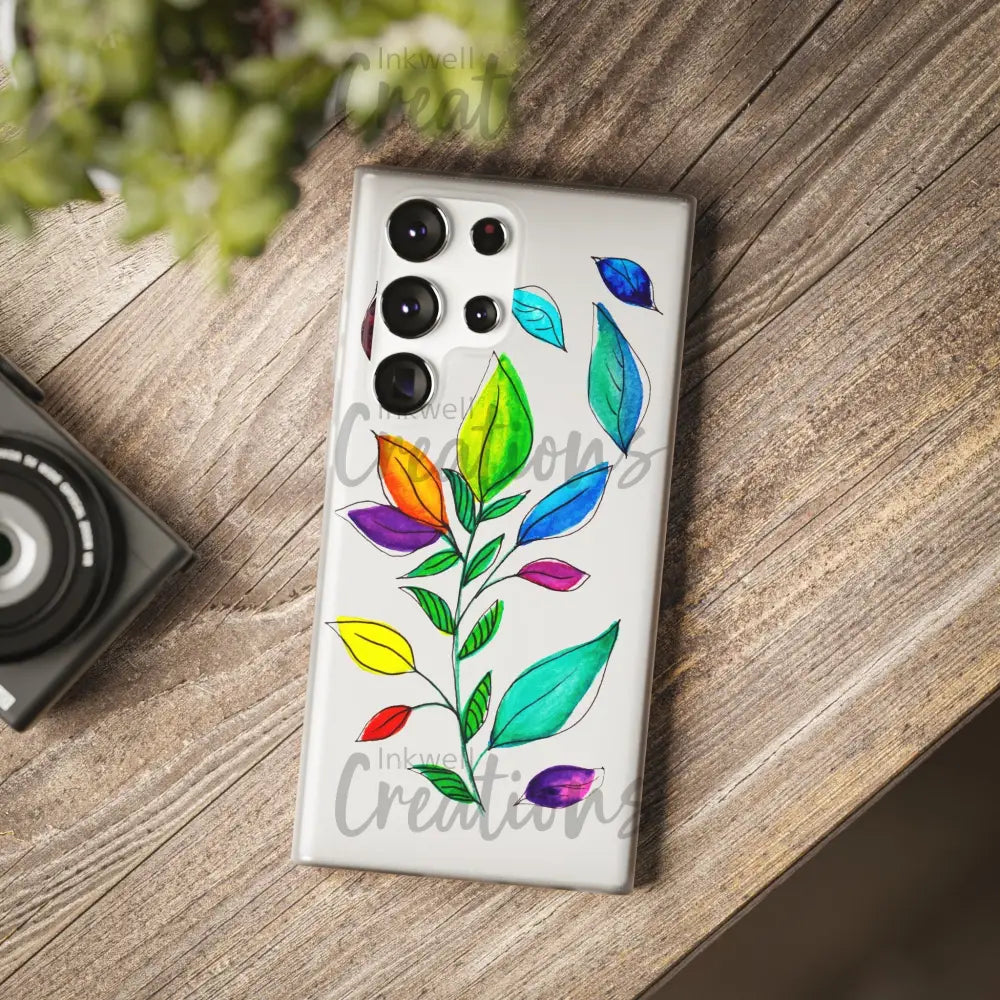 Watercolour Leaves - Flexi Case Phone