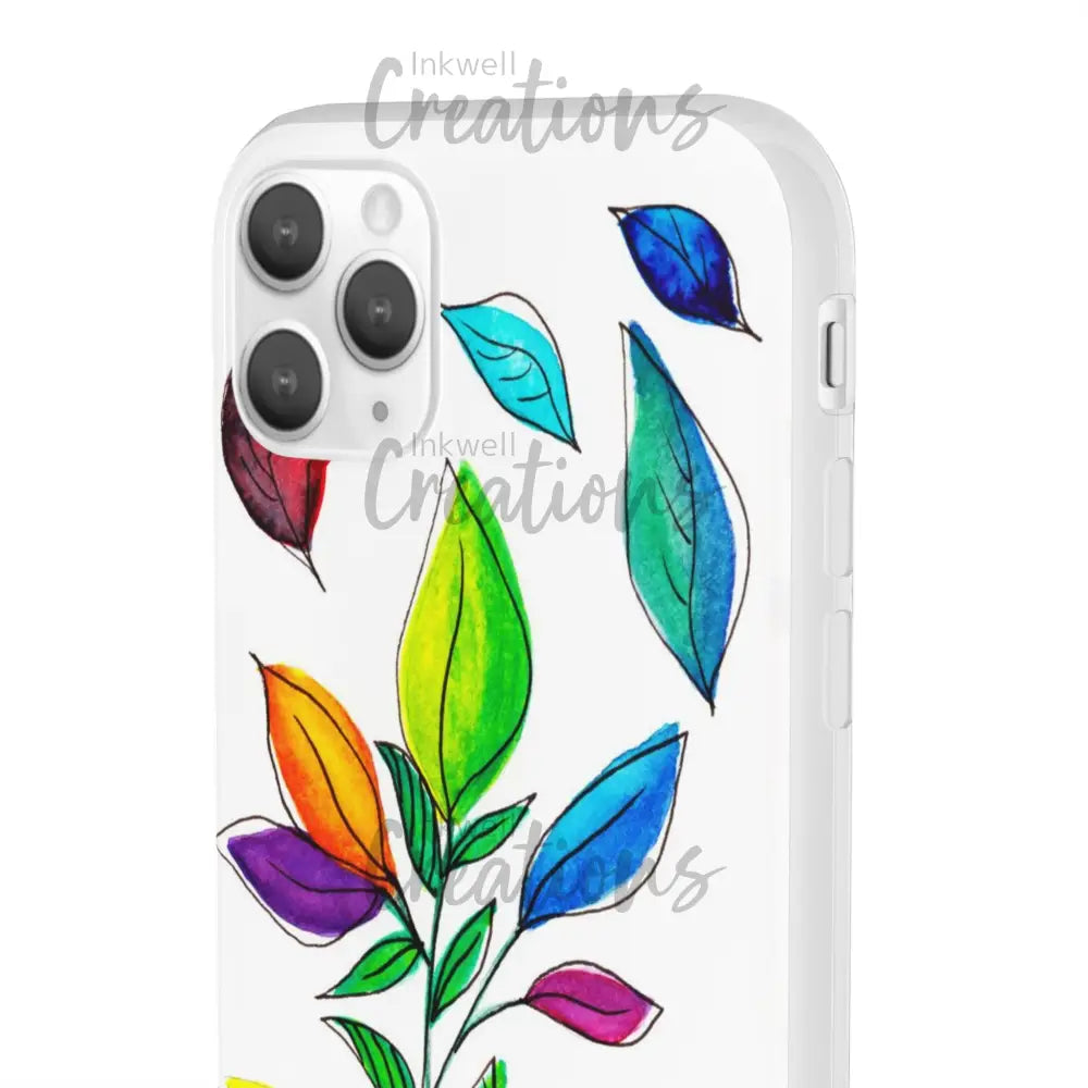 Watercolour Leaves - Flexi Case Phone