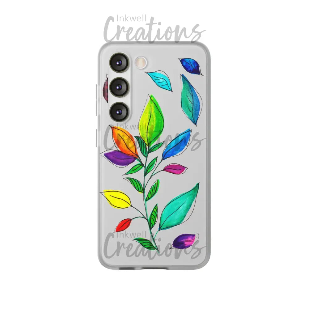 Watercolour Leaves - Flexi Case Phone