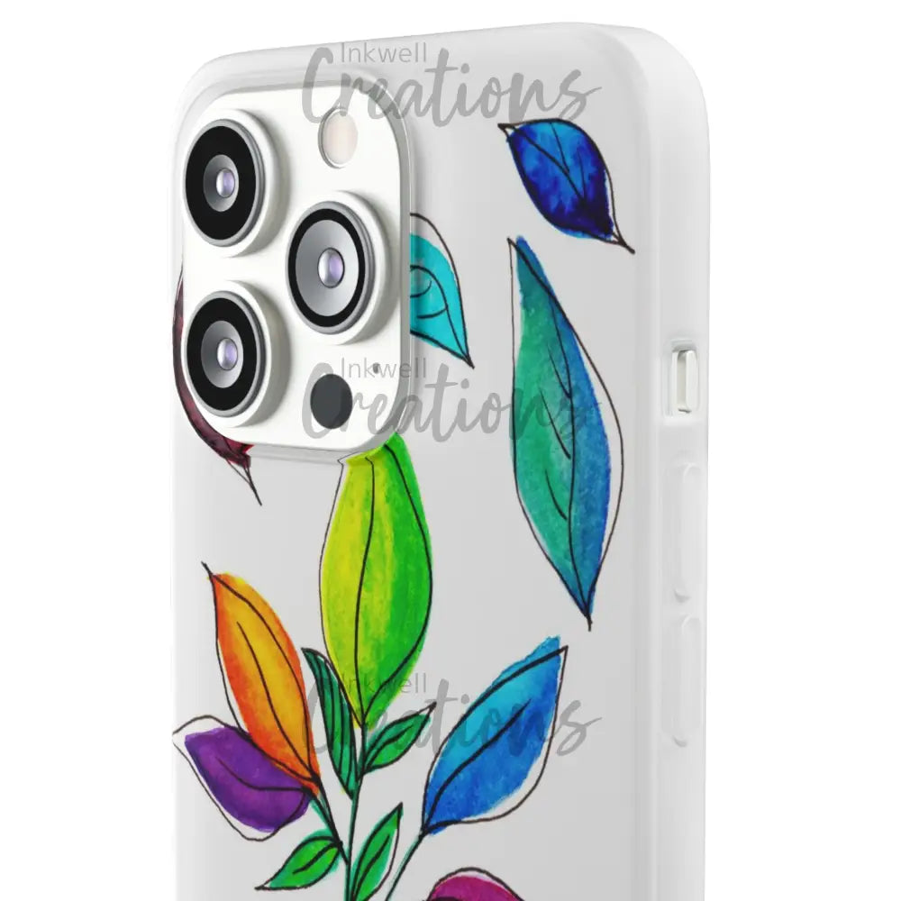 Watercolour Leaves - Flexi Case Phone