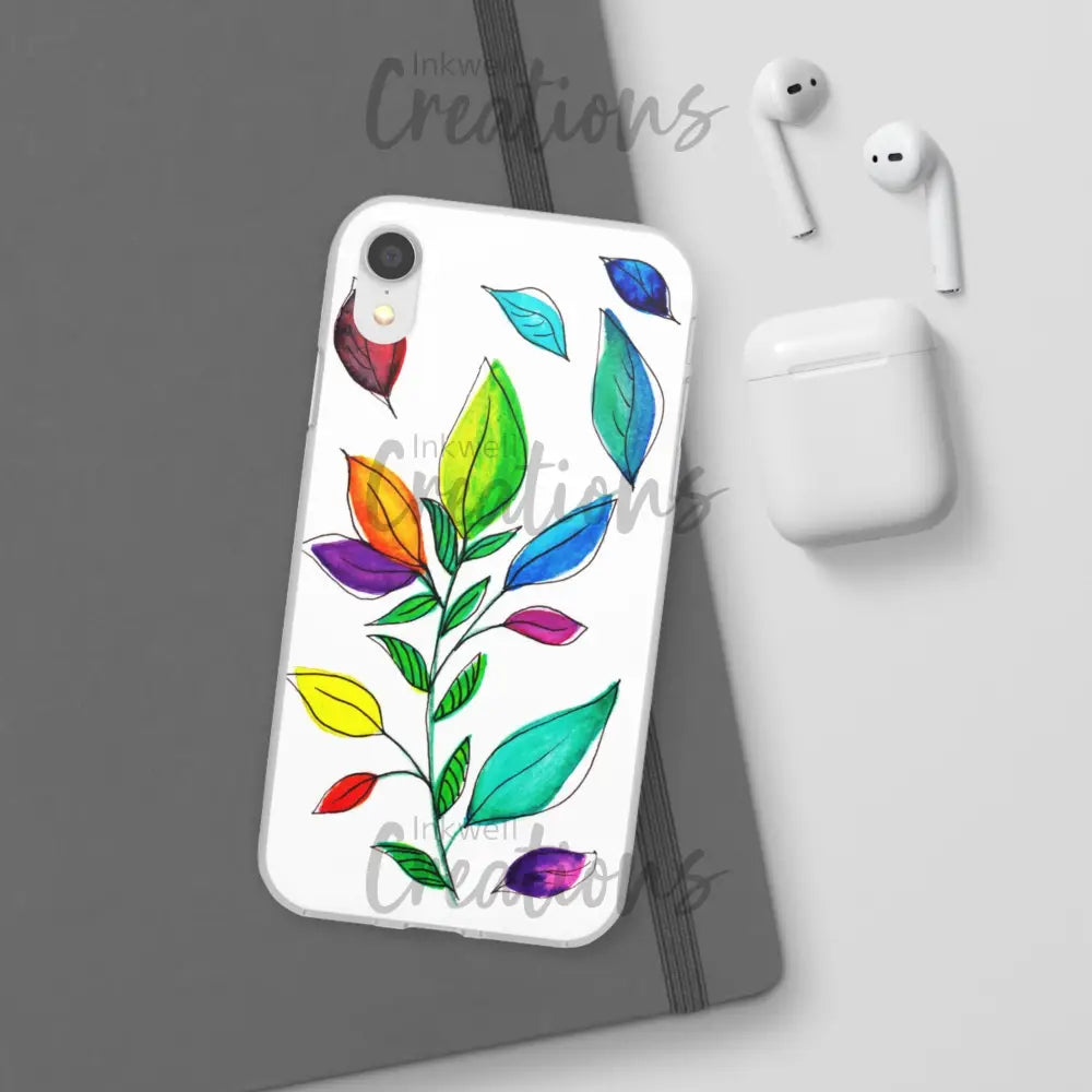 Watercolour Leaves - Flexi Case Phone