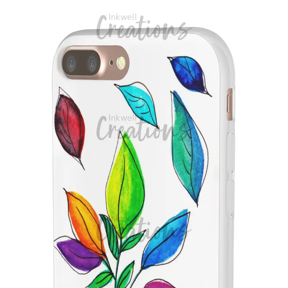Watercolour Leaves - Flexi Case Phone