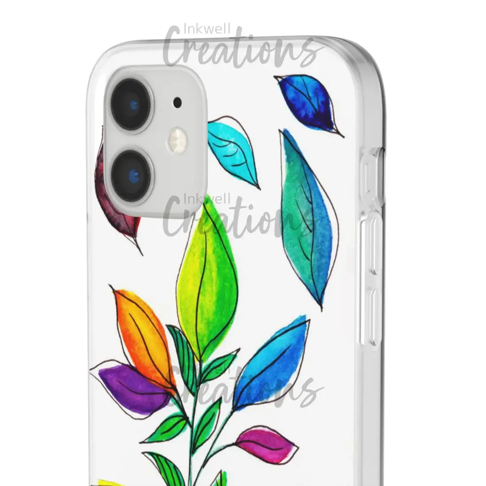 Watercolour Leaves - Flexi Case Phone