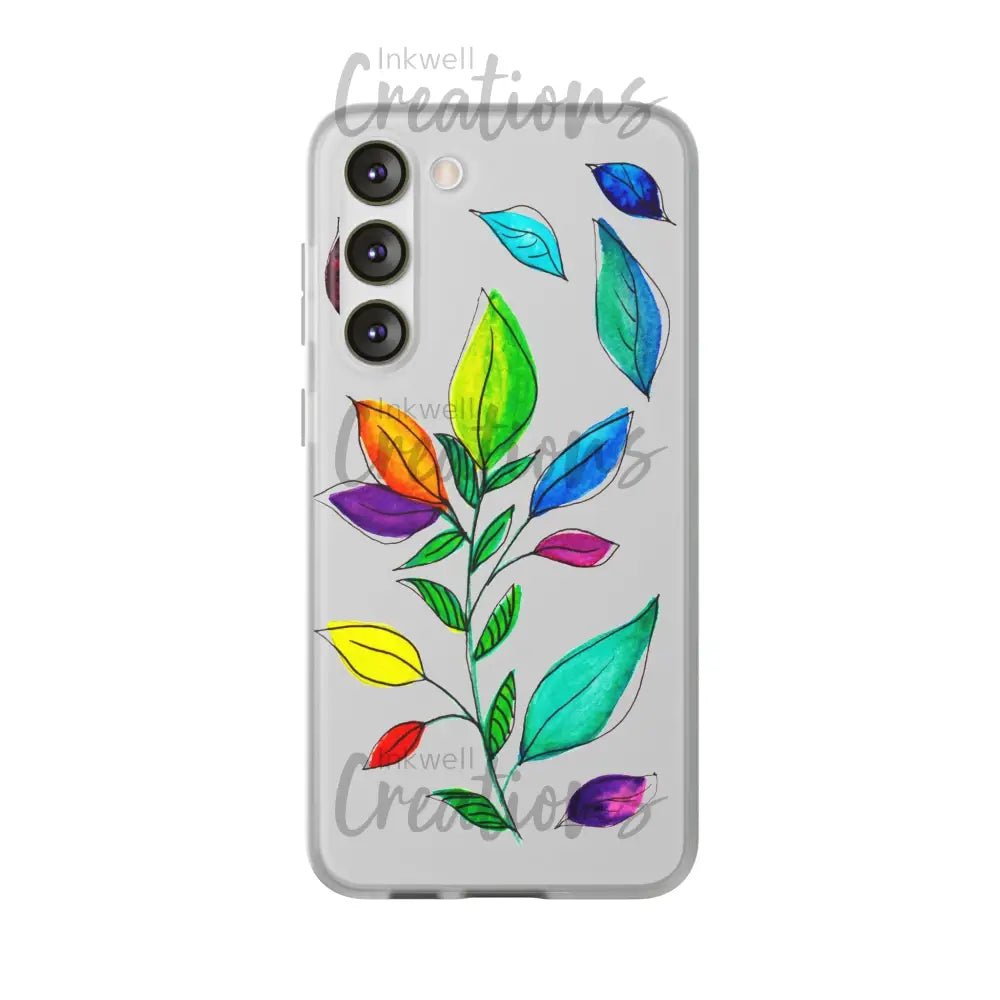 Watercolour Leaves - Flexi Case Phone