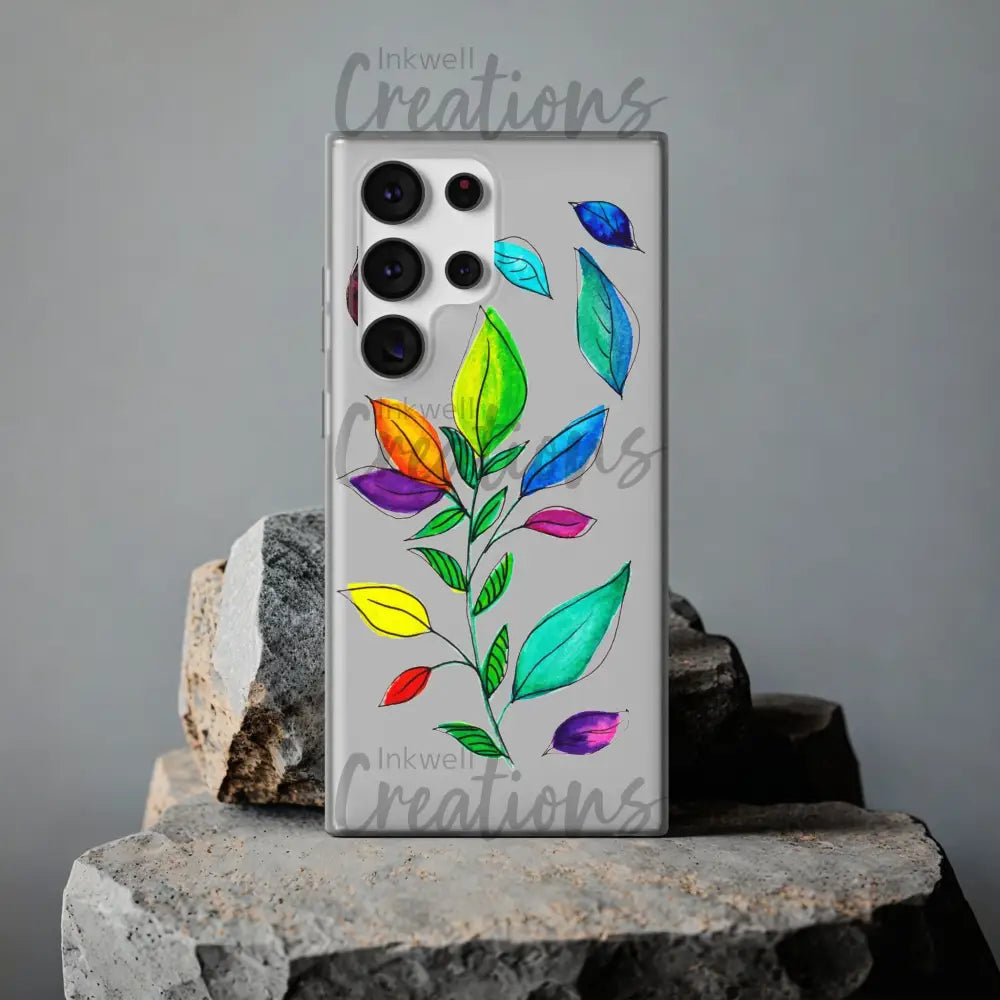 Watercolour Leaves - Flexi Case Phone