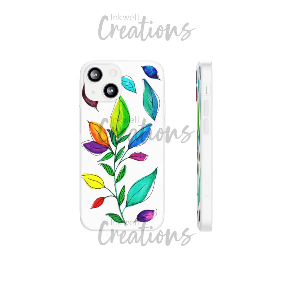 Watercolour Leaves - Flexi Case Phone