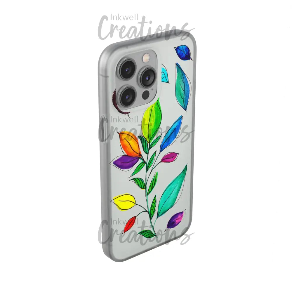 Watercolour Leaves - Flexi Case Phone