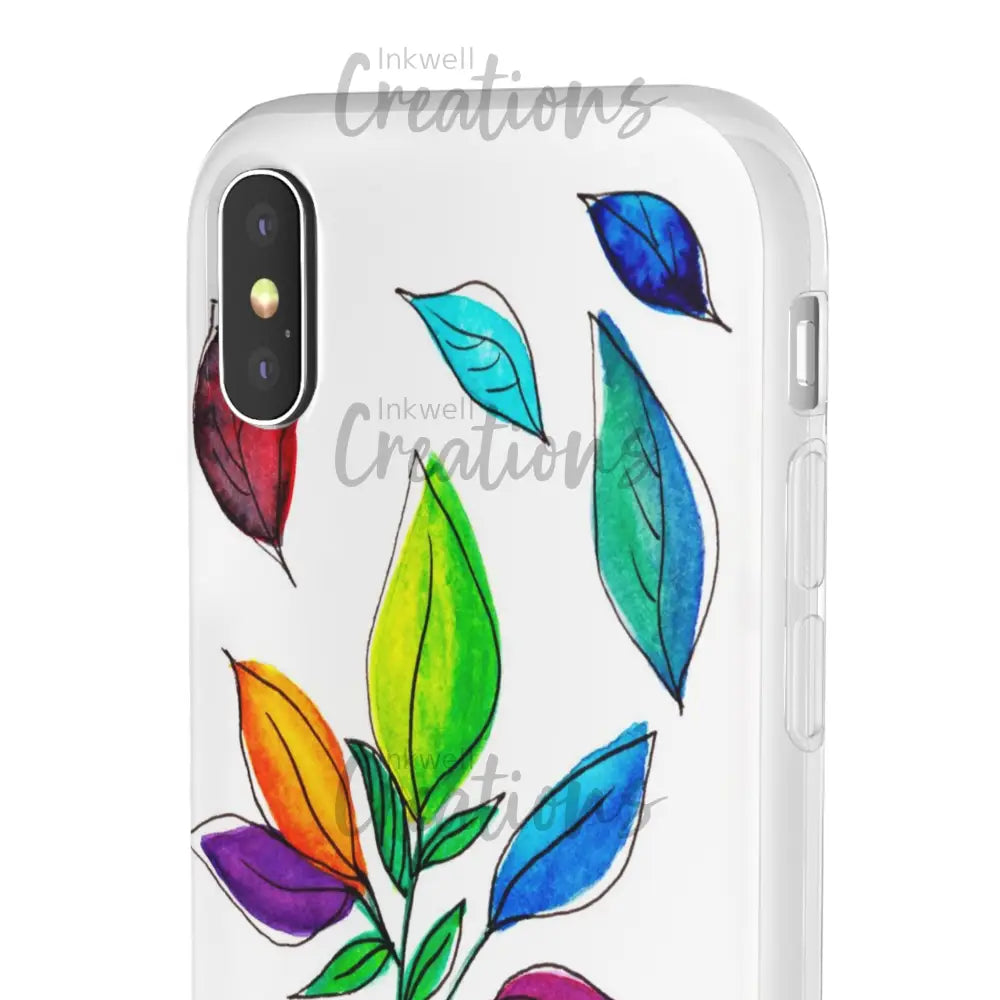 Watercolour Leaves - Flexi Case Phone