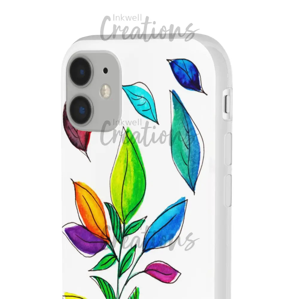 Watercolour Leaves - Flexi Case Phone