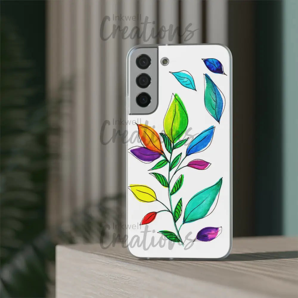 Watercolour Leaves - Flexi Case Phone