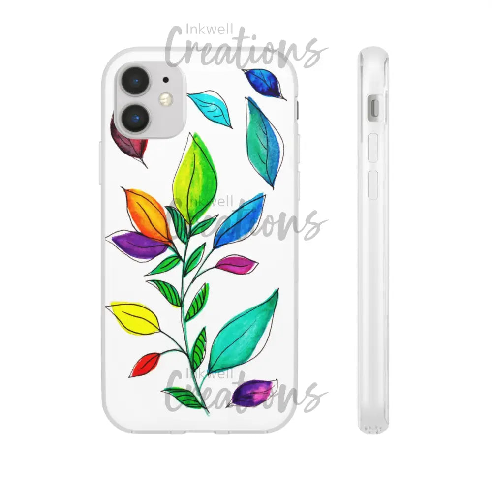 Watercolour Leaves - Flexi Case Phone