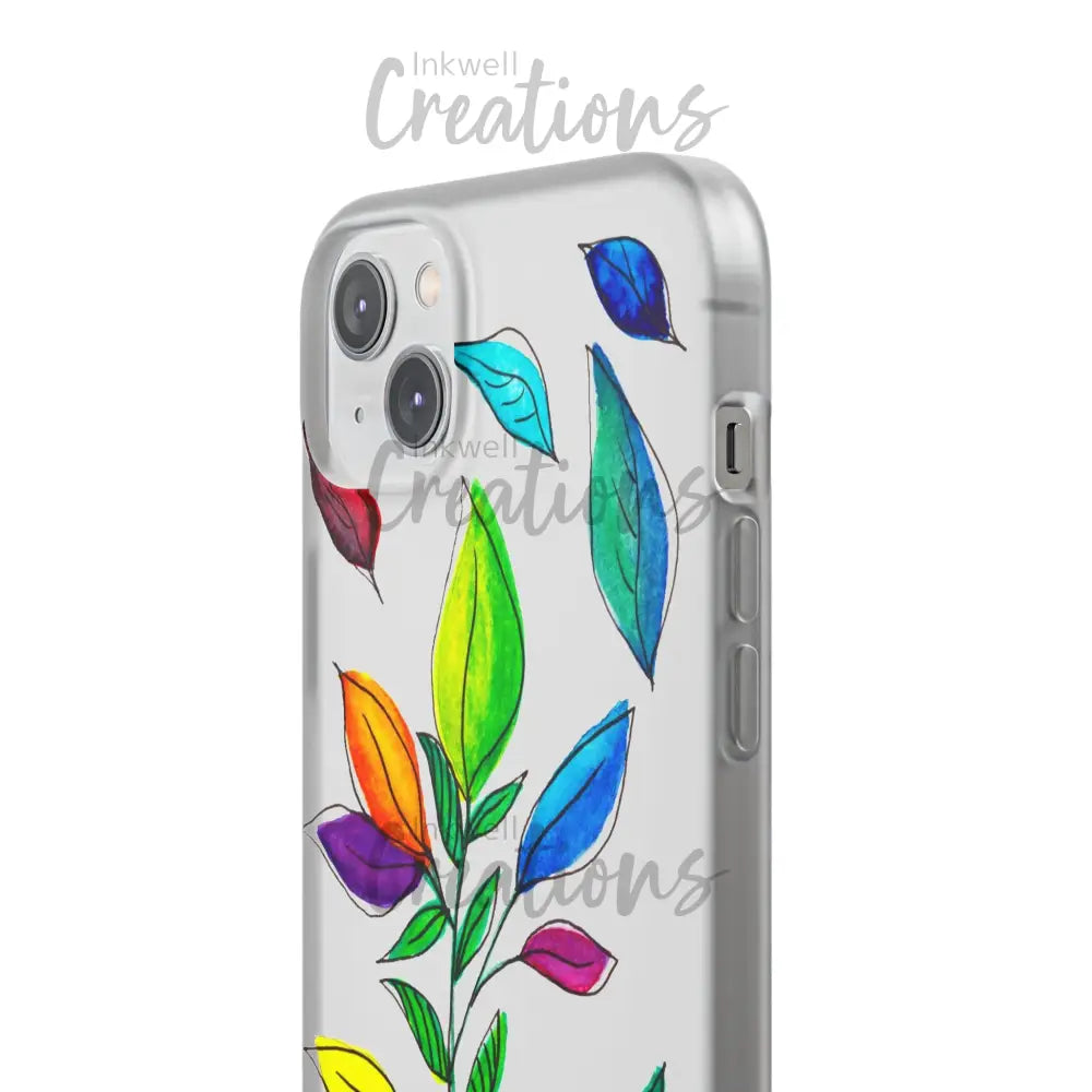 Watercolour Leaves - Flexi Case Phone