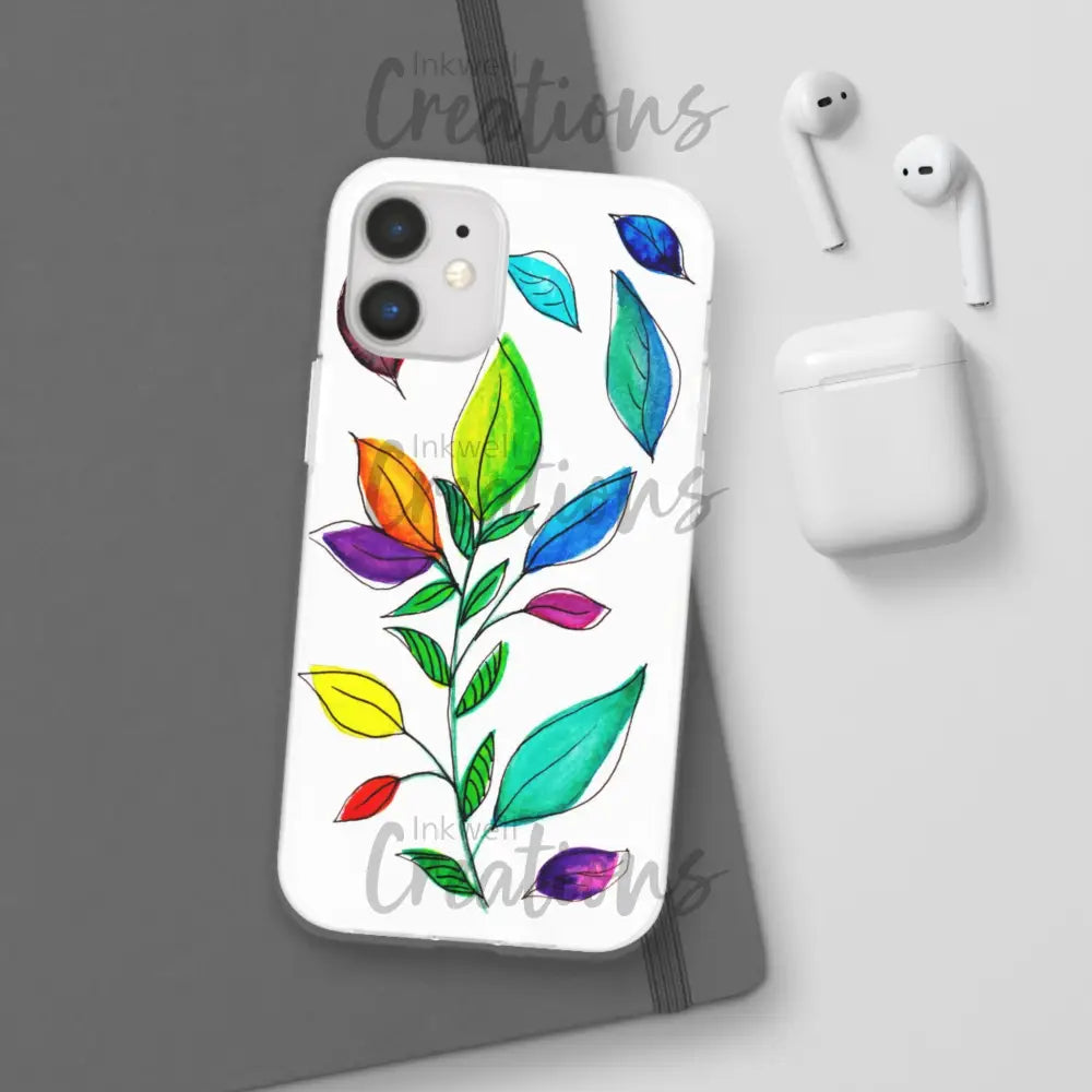 Watercolour Leaves - Flexi Case Phone