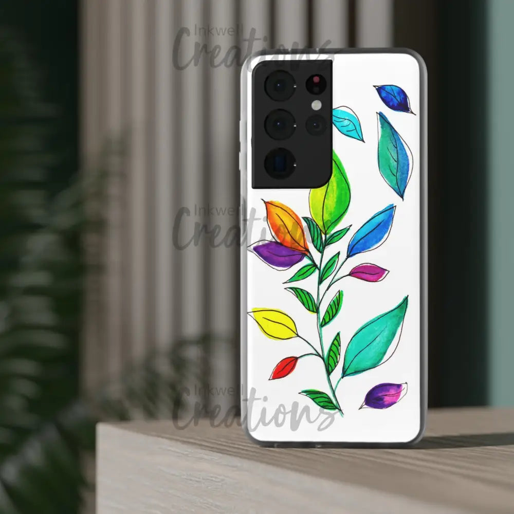 Watercolour Leaves - Flexi Case Phone