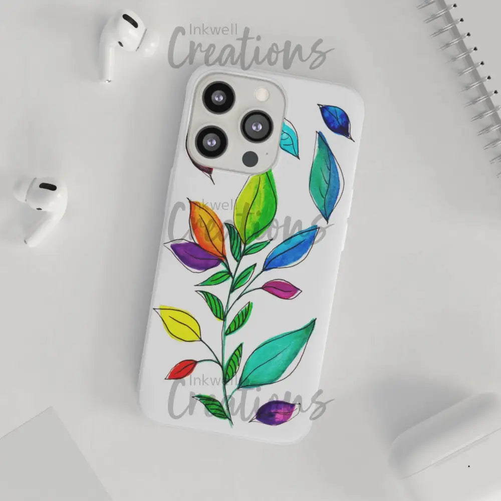 Watercolour Leaves - Flexi Case Phone