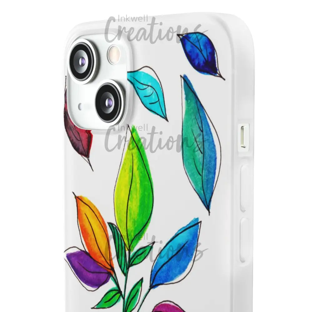 Watercolour Leaves - Flexi Case Phone