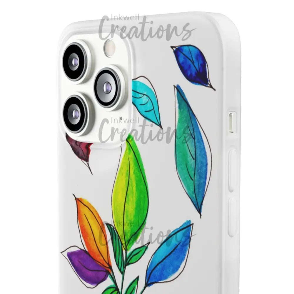 Watercolour Leaves - Flexi Case Phone