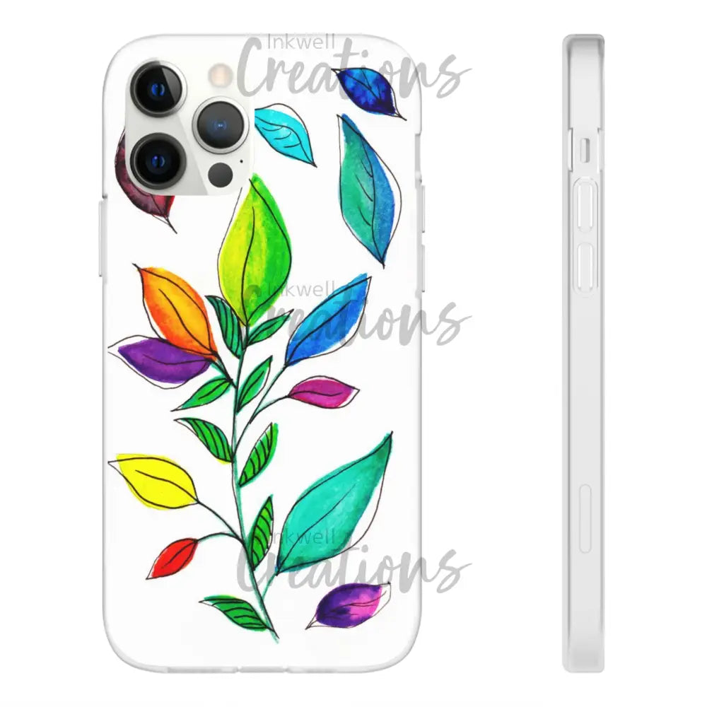 Watercolour Leaves - Flexi Case Phone