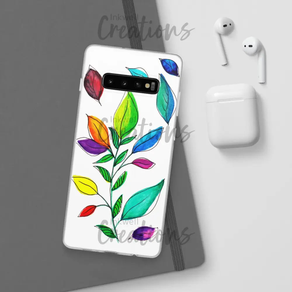 Watercolour Leaves - Flexi Case Phone
