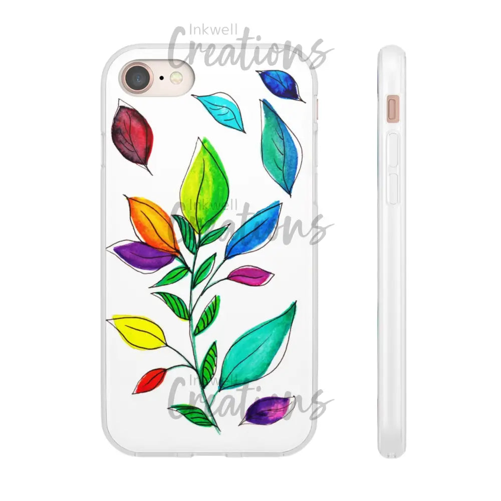Watercolour Leaves - Flexi Case Phone