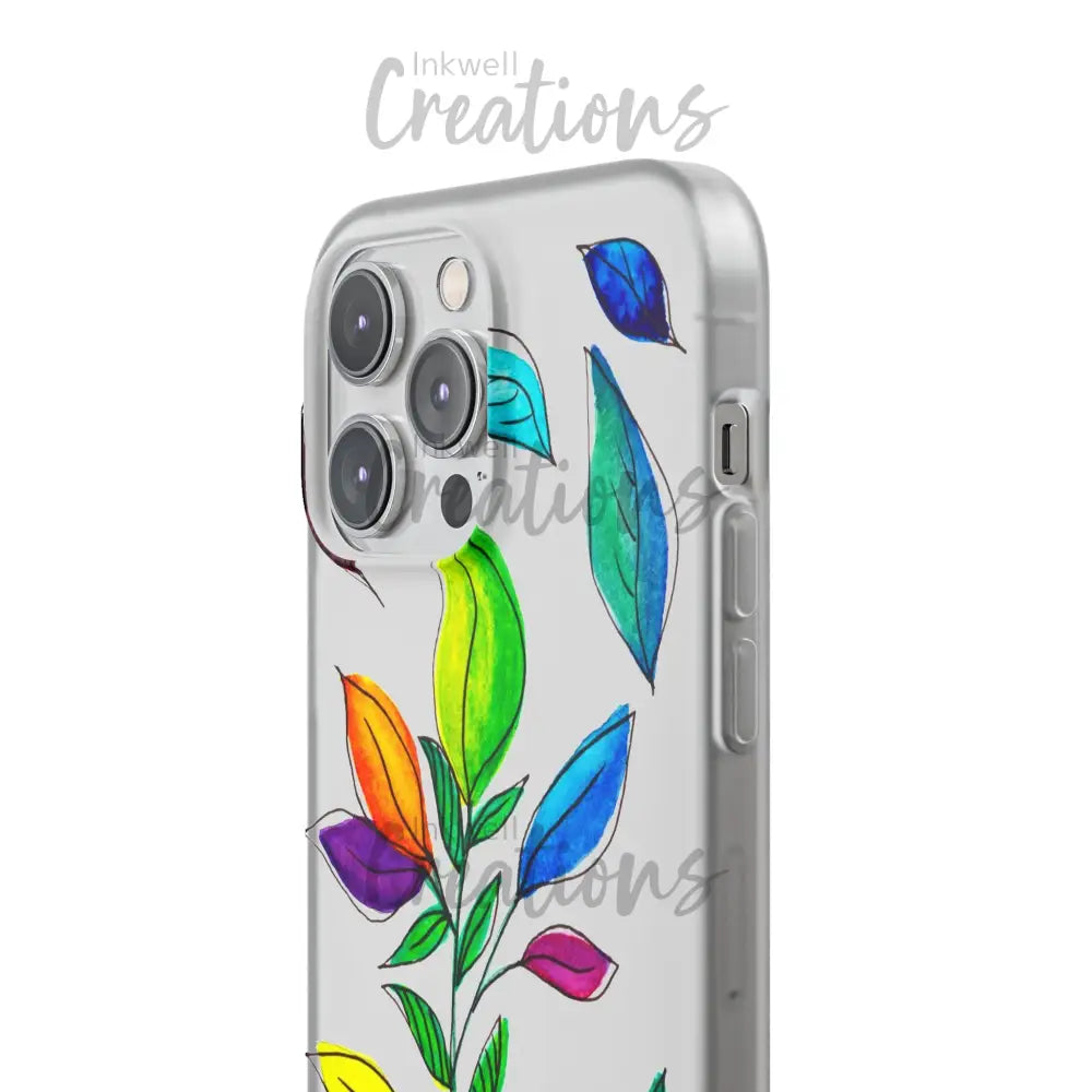 Watercolour Leaves - Flexi Case Phone