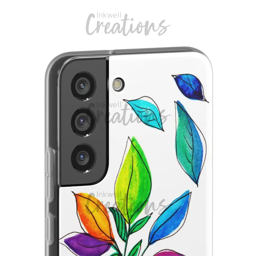 Watercolour Leaves - Flexi Case Phone