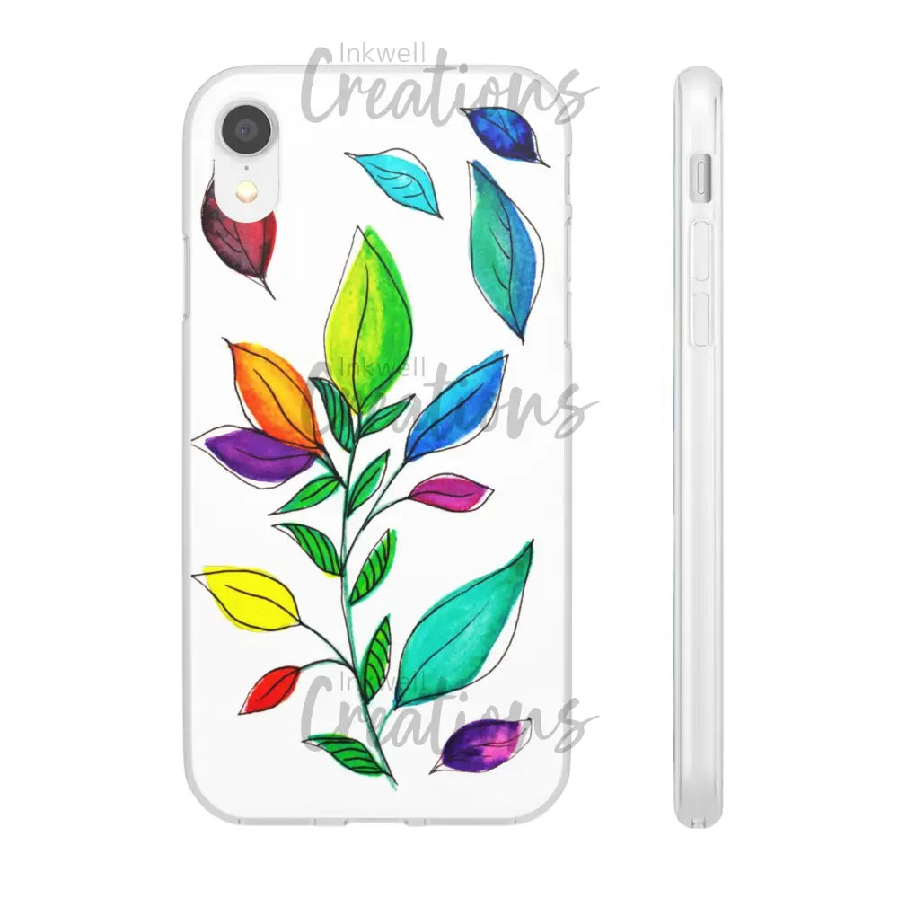 Watercolour Leaves - Flexi Case Phone