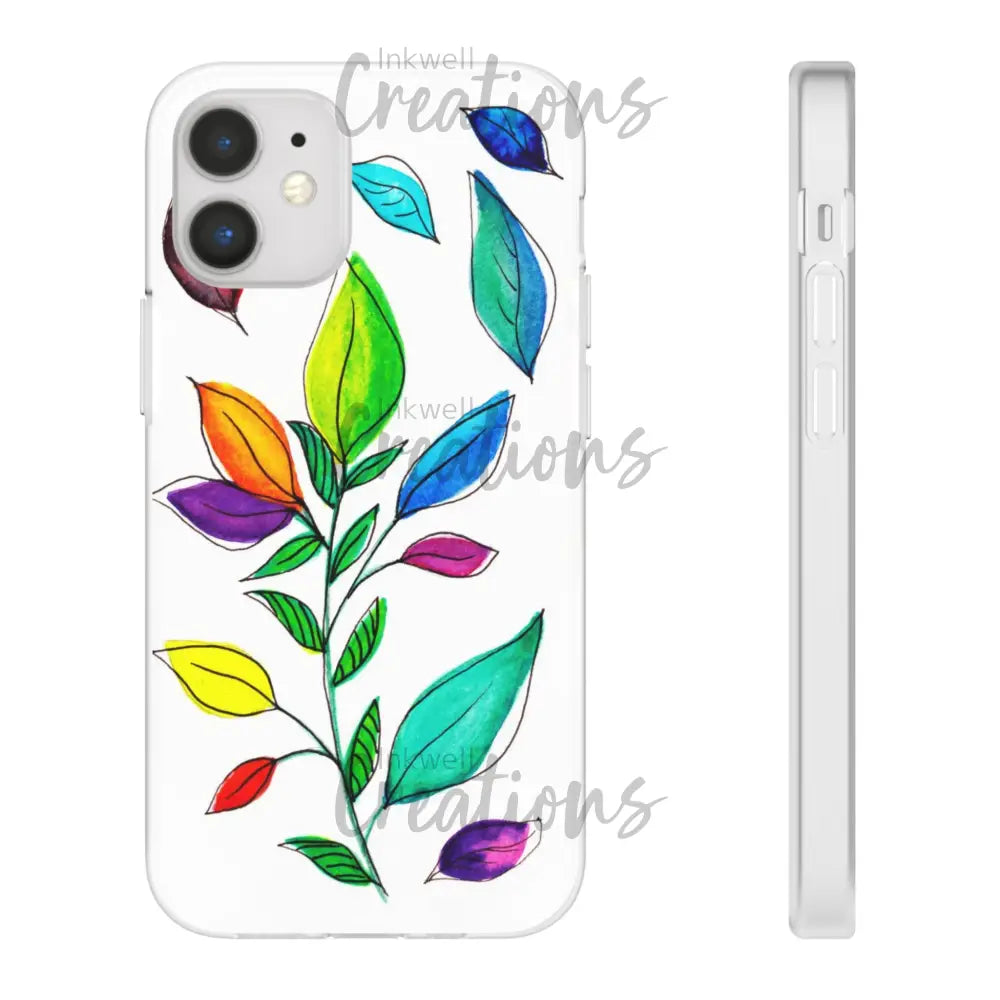 Watercolour Leaves - Flexi Case Phone