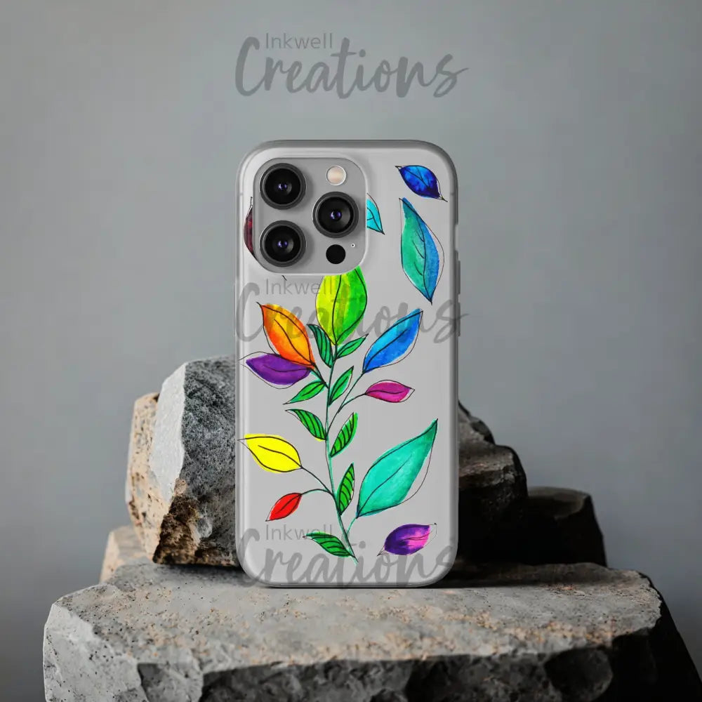 Watercolour Leaves - Flexi Case Phone